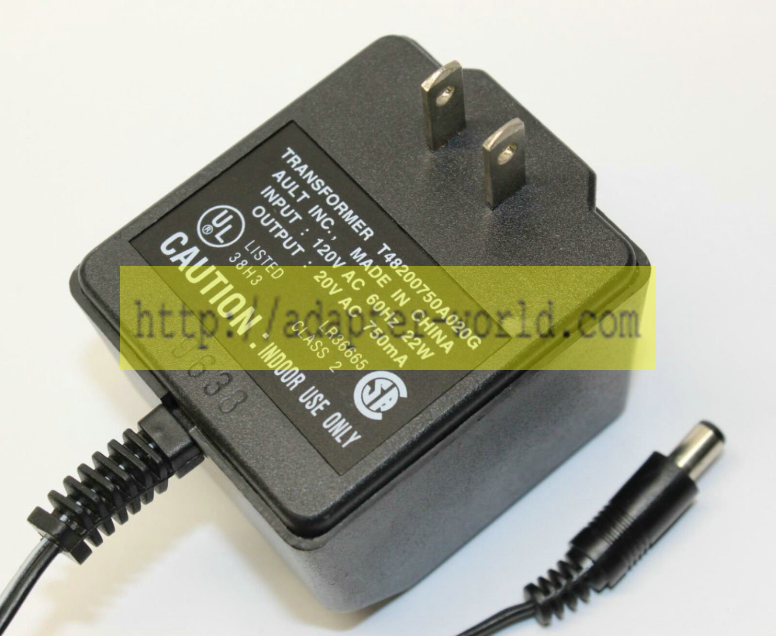 *Brand NEW* 20V AC 750mA Ault T48200750A020G Class 2 Transformer Adapter Power Supply